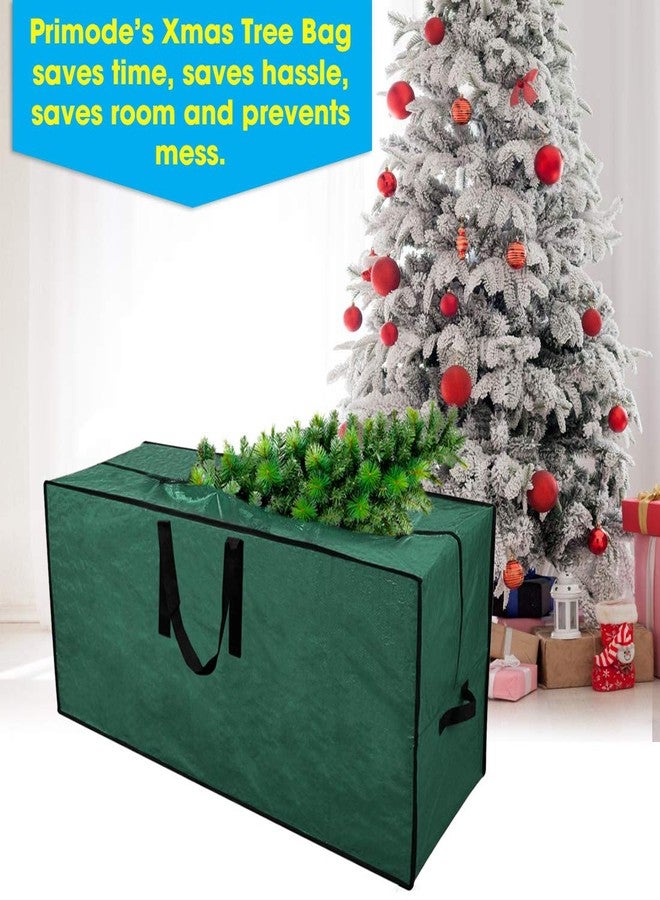 Primode Christmas Tree Storage Bag | Fits Up to 9 Ft. Tall Disassembled Tree I 65"x15"x30" Holiday Tree Storage Case | Protective Zippered Artificial Xmas Tree Bag (9ft, Green) - Image 5
